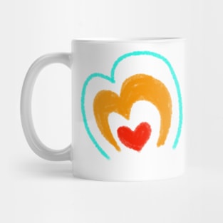 Colorful watercolor rainbow art design Mug